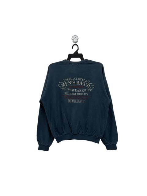 Vintage 90s batsu japanese brand sweatshirt
