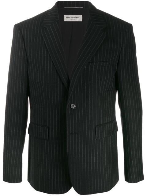 SAINT LAURENT pinstriped buttoned blazer