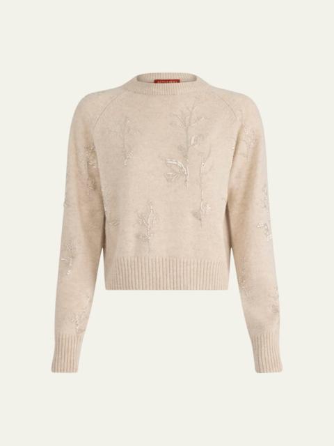 Altuzarra Paulie Beaded Crewneck Sweater
