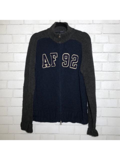 Other Designers Abercrombie & Fitch Retro Y2K Vintage Lambswool Logo Sweater Cardigan