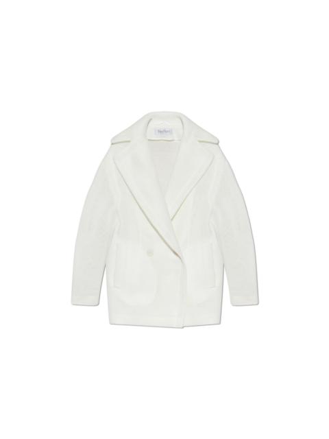 Max Mara MAX MARA Diorama Teddy Bear Icon White Coat New & Authentic