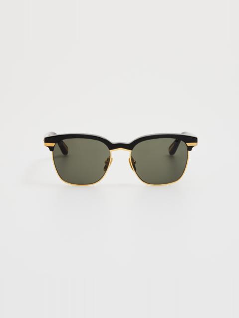 LINDA FARROW Darin Sunglasses in Black
