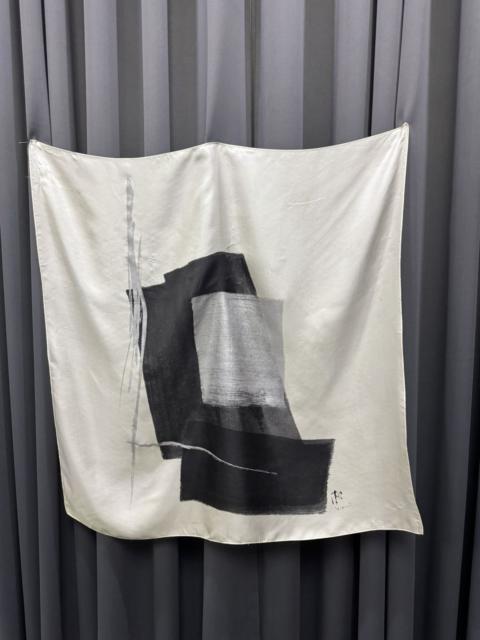 Other Designers Very Rare - MOMOKO SHINODA 'HIKARI' CALLIGRAPHY PATTERN SILK SCARF