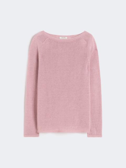 'S Max Mara Linen yarn basic sweater - ANTIQUE ROSE