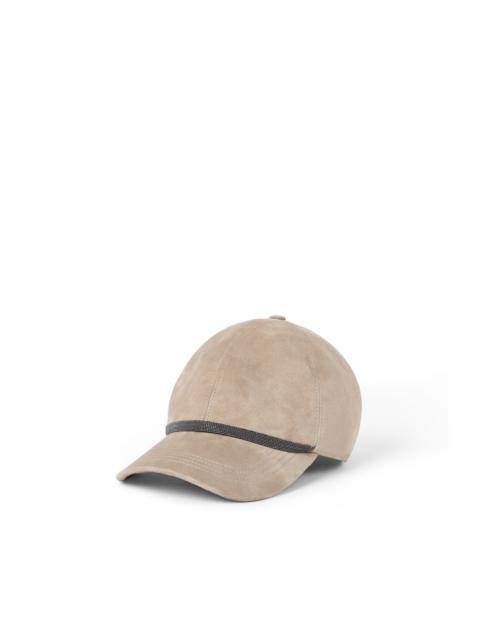 Brunello Cucinelli Brunello Cucinelli Baseball Cap with monili in Beige at Nordstrom
