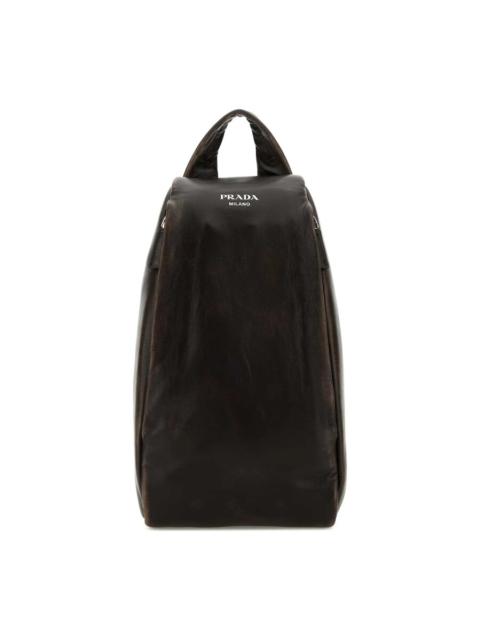 Prada Prada Dark Brown Nappa Leather Backpack