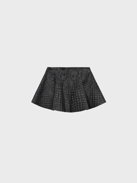 Blumarine MINI SKIRT IN CROCODILE-EFFECT PRINT LEATHER