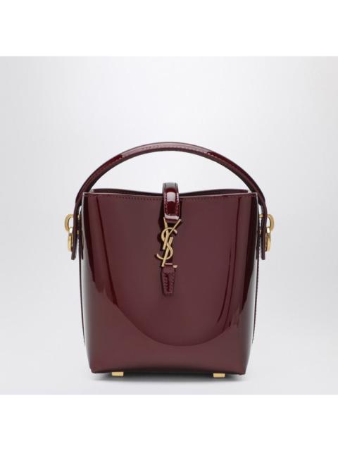 SAINT LAURENT Saint Laurent Mini Le 37 Bucket Bag In Burgundy Patent Leather Women