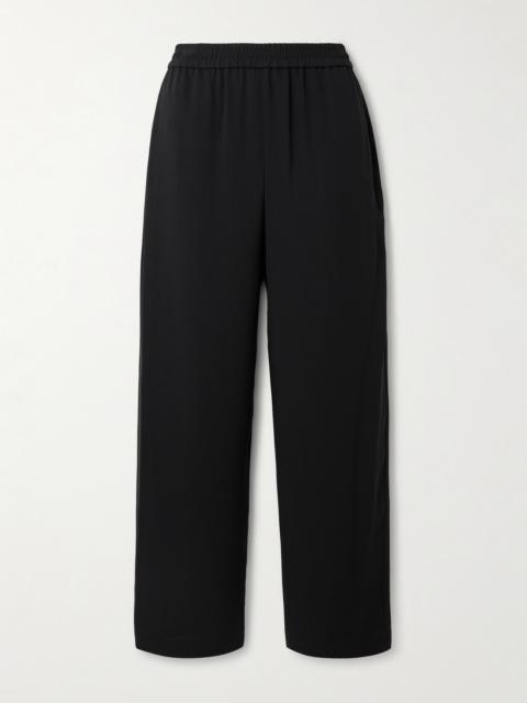 Theory Satin-crepe Wide-leg Pants