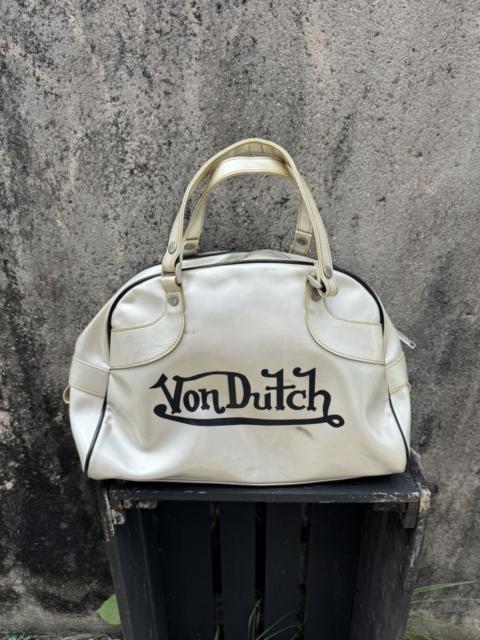 Vintage - 2000s Y2K VON DUTCH Bowling Hand Bag White