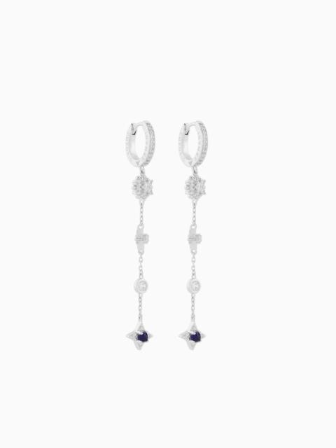 EMPORIO ARMANI STERLING SILVER DROP EARRINGS