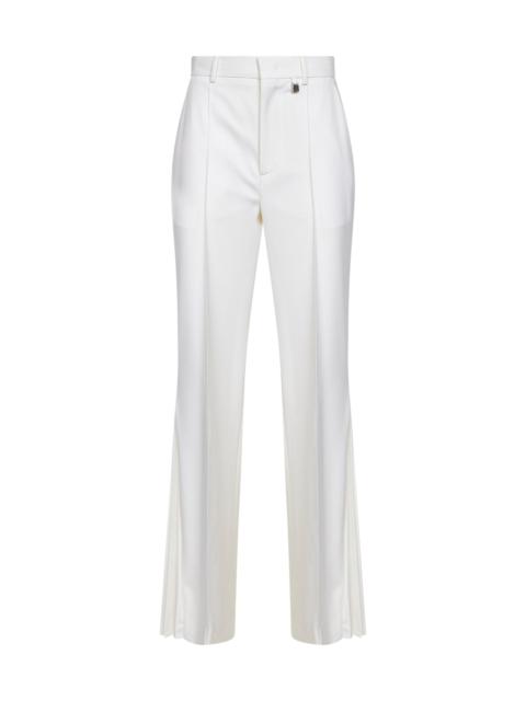 Other Designers Giuseppe Di Morabito Women White Virgin Wool Flared Trousers
