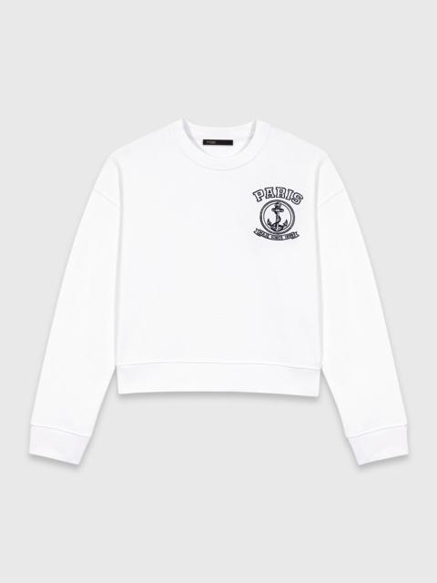 maje Sailor print sweatshirt