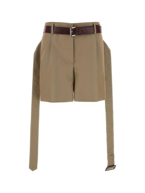 Prada Khaki Twill Shorts