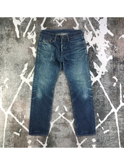 Other Designers Vintage - Vintage Japanese Selvedge Jeans Faded Blue Denim KJ2313
