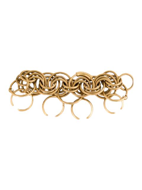 Chloé Chloé Reese Interlocking Chain Four-Finger Ring in Gold.