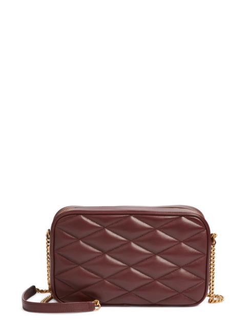 SAINT LAURENT Saint Laurent Gaby Diamond Quilted Leather Camera Bag in Rouge Cabernet at Nordstrom