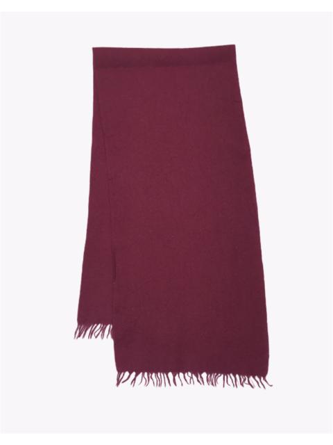 Other Designers Vintage - Vintage Burberrys plain maroon cashmere wool scarf / muffler