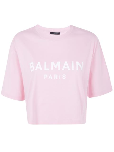 Balmain Balmain Printed Cropped T-Shirt