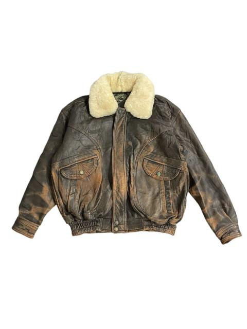 Other Designers Vintage Zufolo Leather Bomber Jacket