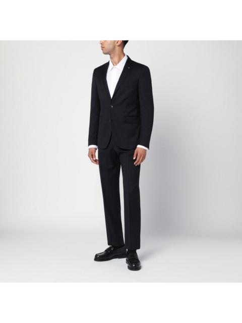 TAGLIATORE - Tagliatore Blue Single-Breasted Wool Suit Men