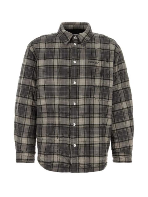 Off-White Off White Men Embroidered Cotton Shirt