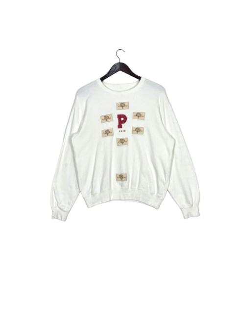 Other Designers Karl Helmut - Pink House Sweatshirts Patchwork Flower Back Logo Unisex