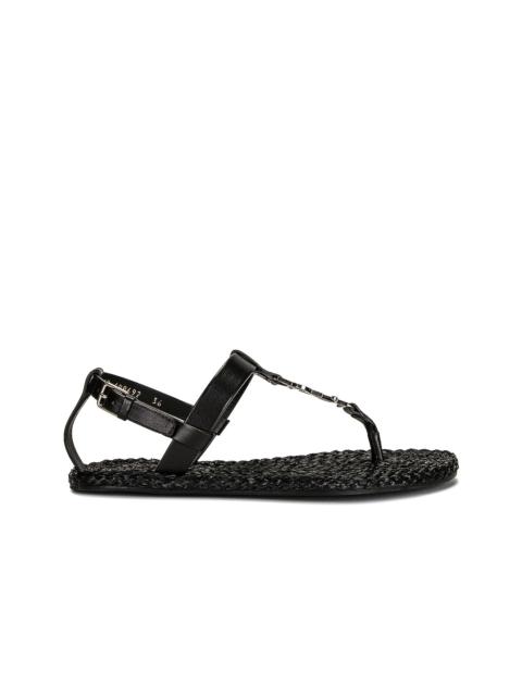 SAINT LAURENT Cassandra Flat Sandals