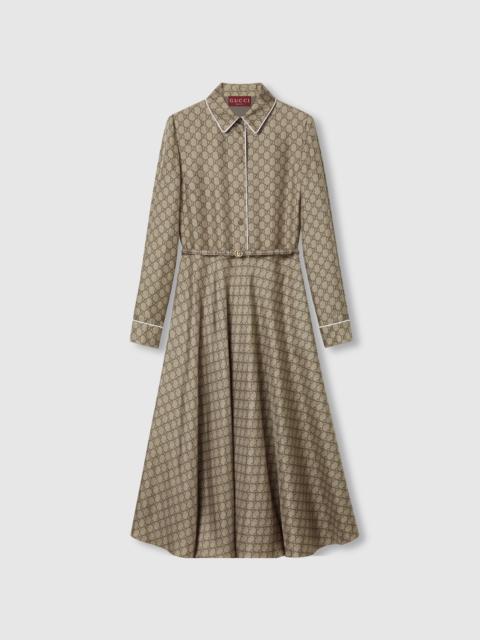 GUCCI GG silk twill dress