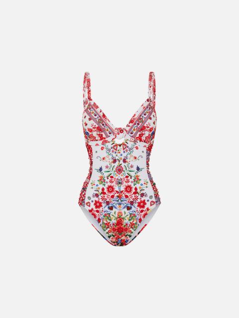 CAMILLA KNOT FRONT PANELLED ONE PIECE