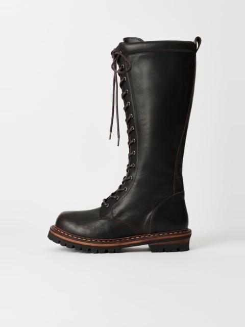 Our Legacy Cager Boot Dark Chocolate Rich Calfskin
