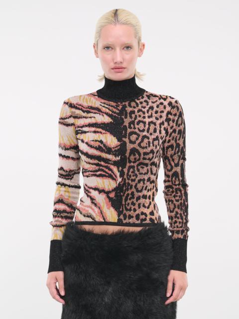 Roberto Cavalli Animalier Jacquard Sweater