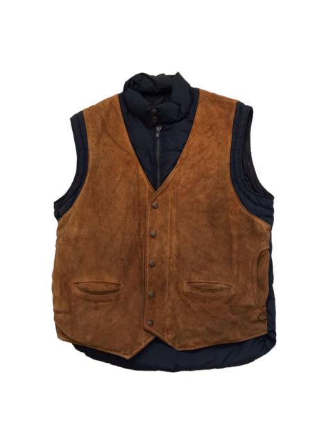 Other Designers VINTAGE DOWN BY SCHOOT LIGHT JACKET LEATHER ZIP UP