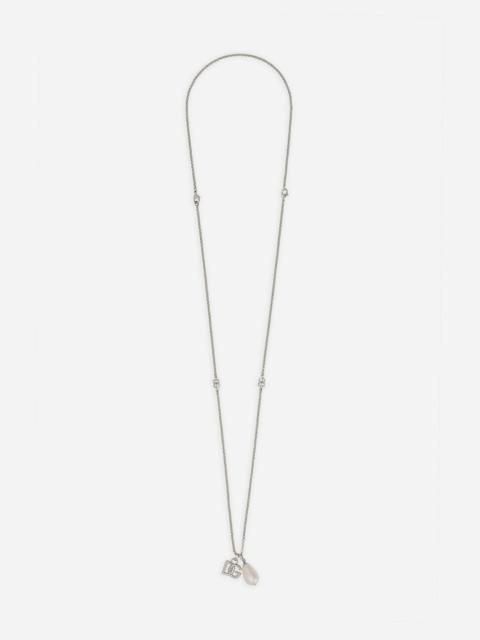 Dolce & Gabbana Teardrop necklace with DG logo