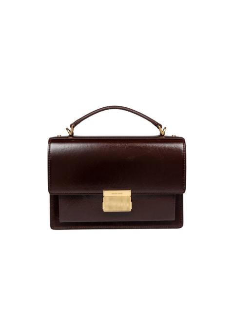 Golden Goose Golden Goose Venezia Leather Handbag Dark Brown Color