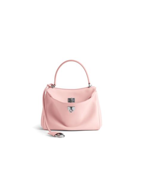 BALENCIAGA Women's Rodeo Handbag Mini  in Suede Pink