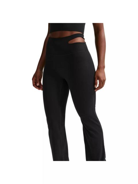 Nike Women's Zenvy High-Waisted Flared Leggings -Black