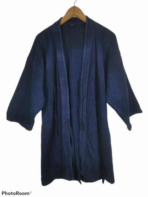 Other Designers Cardigan - Vintage Indigo Woven Cardigan Kimono Jacket