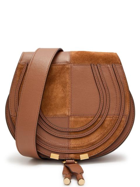 Chloé Chloe Marcie Patchwork Grained Leather Saddle bag