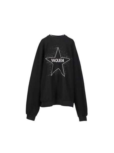 VAQUERA OVERSIZED SWEAT SHIRT KNIT / BLK
