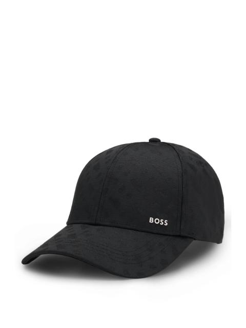 BOSS LOGO-LETTERING CAP WITH MONOGRAM JACQUARD