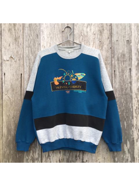 Other Designers Vintage - Vintage Valentino Christy Sport Paris Sweatshirt Big Logo