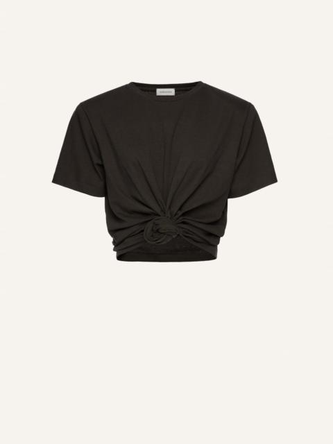MAGDA BUTRYM Knotted t-shirt in grey