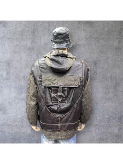 Other Designers Freewheelers - VIANUOVA Insane Rare Hybrid Leather Kangaroo Heavy Jacket