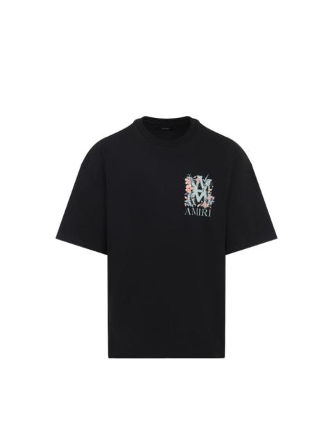 AMIRI FLORAL LOGO-PRINT T-SHIRT