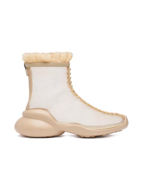 Collina Strada NUDE MESH RUFL BOOTS