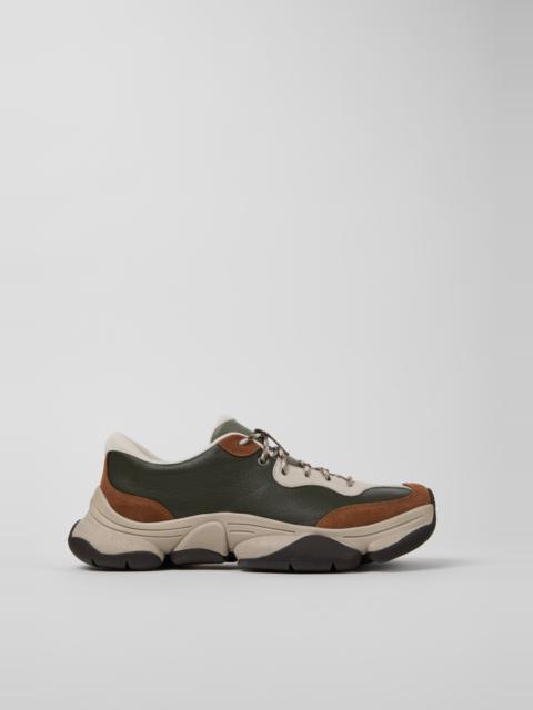 CAMPERLAB Multicolor Leather and Nubuck Sneakers for Men.