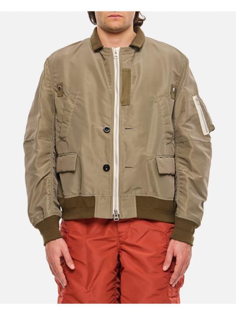 sacai Sacai Men Nylon Twill Jacket