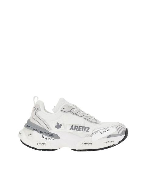 DSQUARED2 Dsquared2 Men Suede Leather And Mesh 'Faster' Sneakers