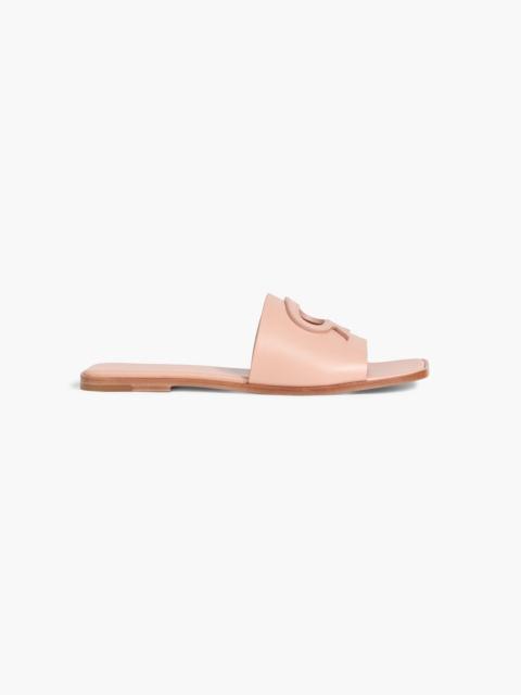 Gianvito Rossi Ribbon cutout leather slides